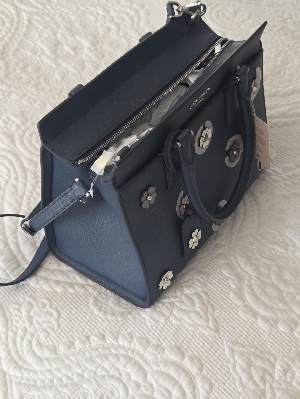 Kate Spade Cameron Floral Appliqué Crossbody Handbag Medium - Picture 4 of 4